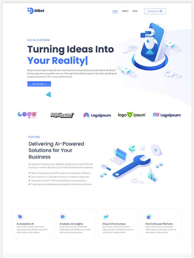 wordpress sablon AI